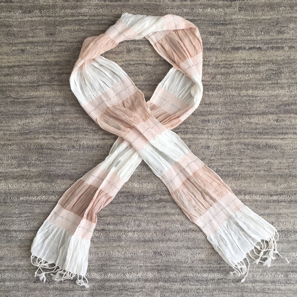 Light Pink Cinched Scarf